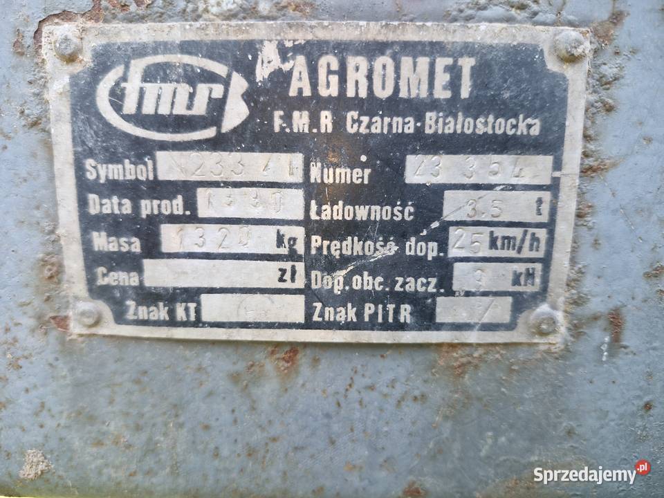 Sprzedam Rozrzutnik 35 tony z tylną burtą