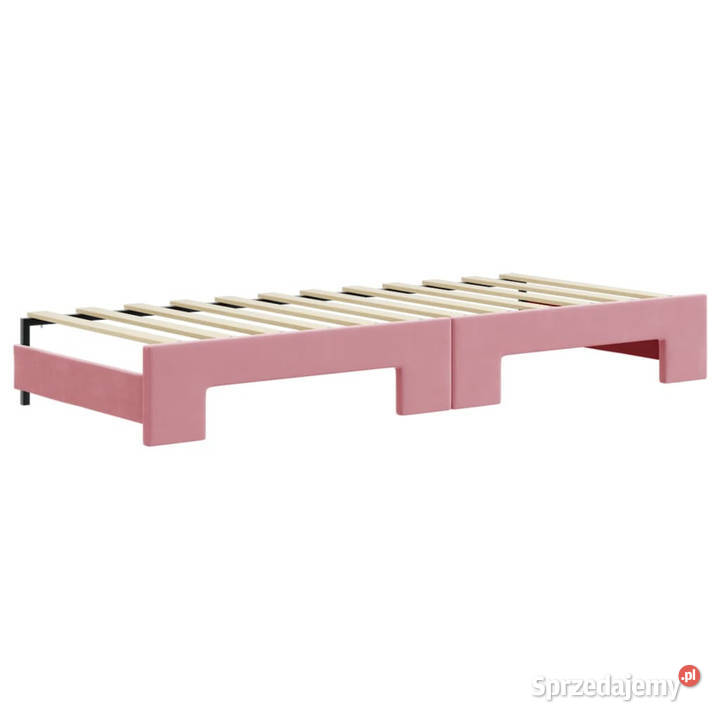 Sofa rozsuwana różowa aksamit 80x200 WM3196925 mazowieckie Warszawa