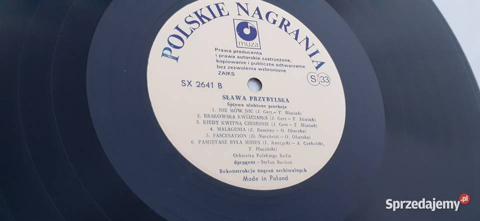 Sława Przybylska Śpiewa ulubione przebojepłyta Tuszkowo