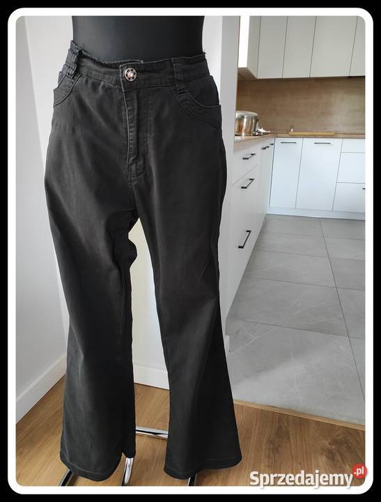 rocfashion czarne spodnie jeansowe rozmiar 37 mazowieckie