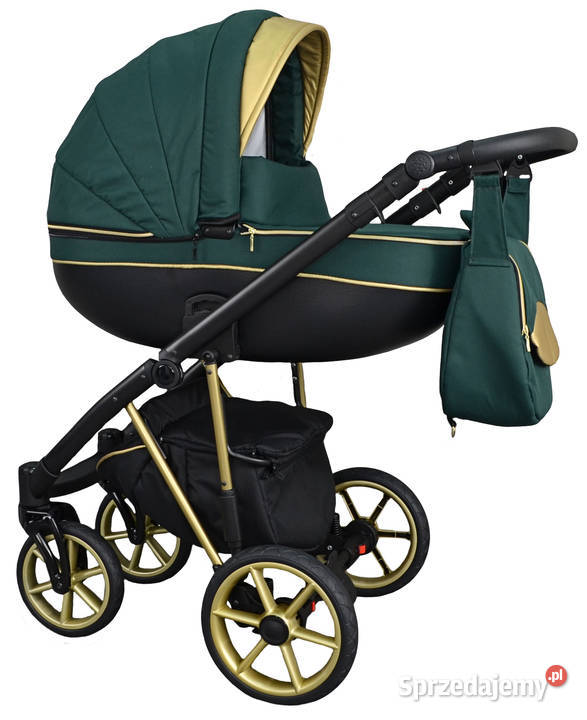 NOWY Złoty Wózek Dziecięcy Fabero Gold 3w1 niebieski Warszawa