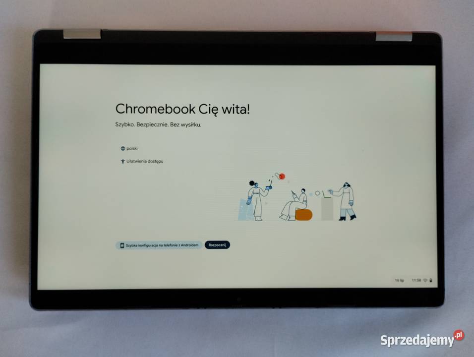 Chromebook Dell 2 w 1 8128 GB Intel Celeron  Warszawa sprzedam