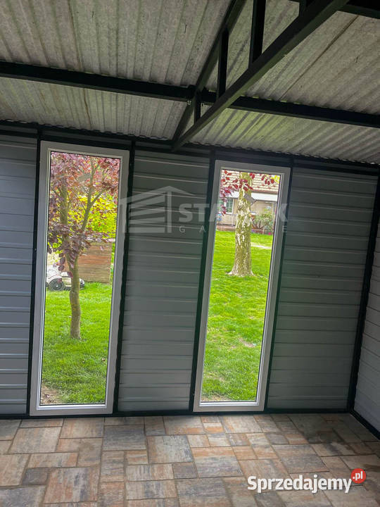 Schowek Domek Ogrodowy 3x3m drzwi 2x okno rynny Malbork