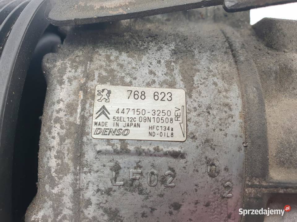 SPRĘŻARKA KLIMATYZACJI Peugeot 308 16 THP 768623 lubelskie