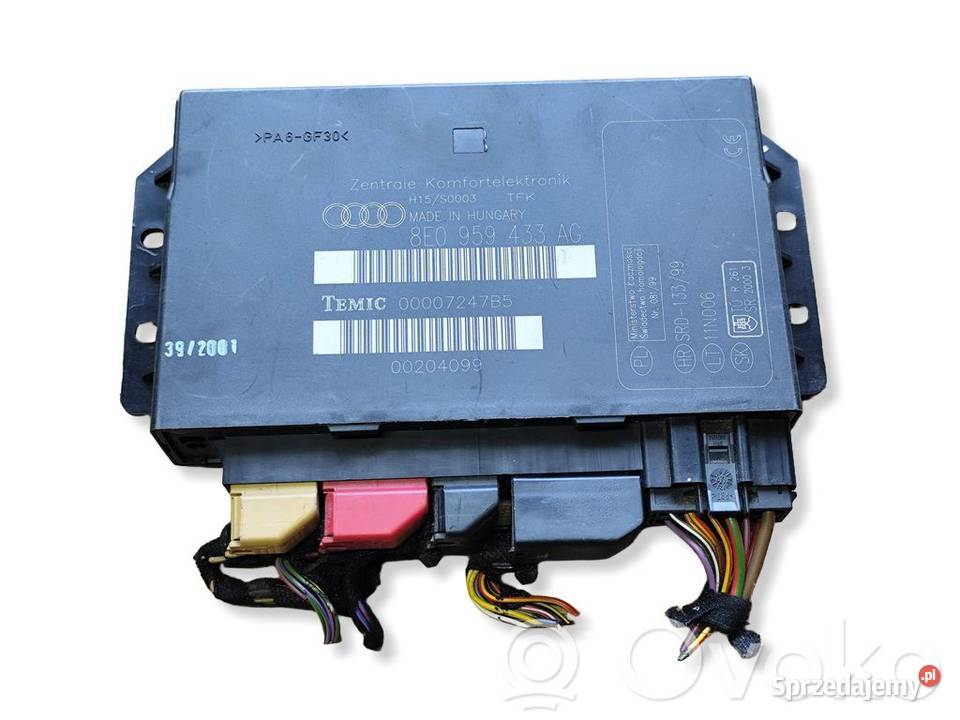 Audi A4 S4 B6 STEROWNIK MODUŁ KOMFORTU Wyposażenie elektryczne