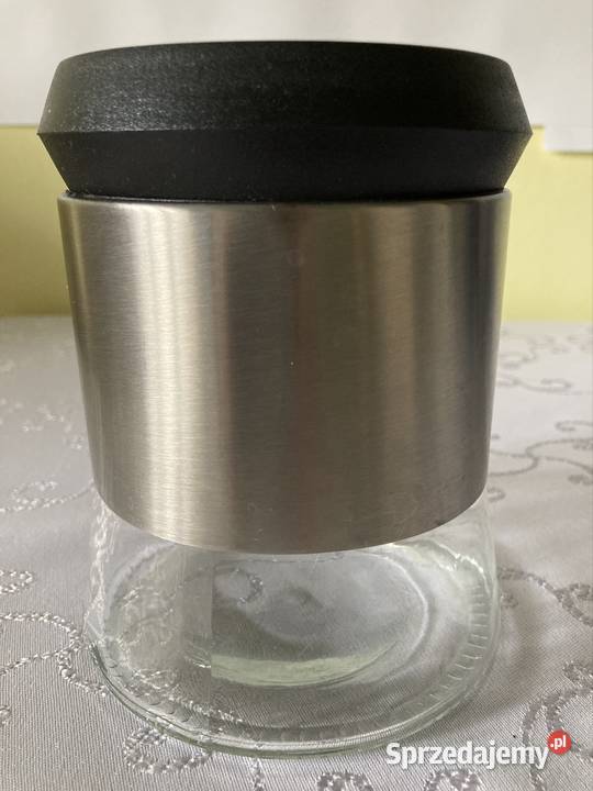 Pojemnik Metalowo Szklany Słoik na Produkty Czerwionka-Leszczyny