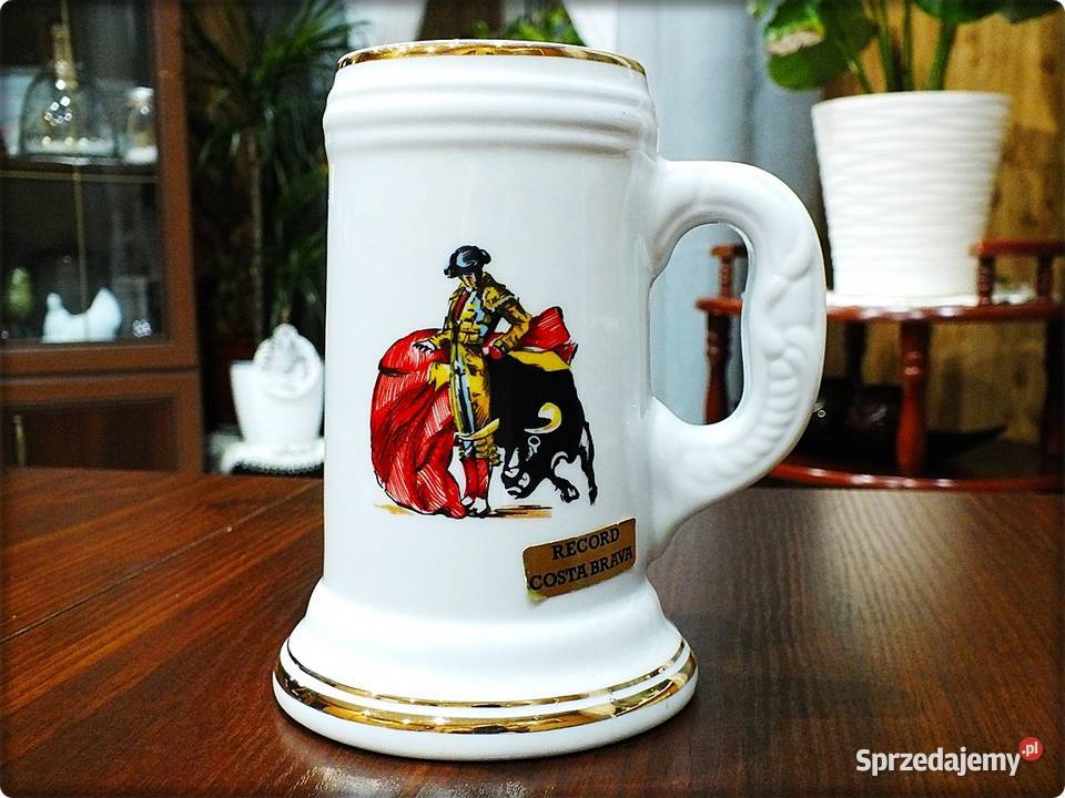 Kufel z porcelany Torreador z bykiem lubuskie Żary