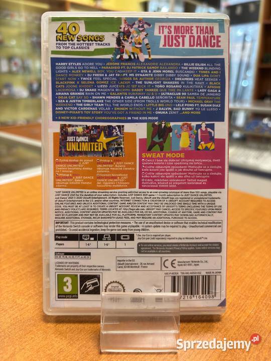 Just Dance 2021 Nintendo Switch Gra Pudełko Gry na konsole Elbląg