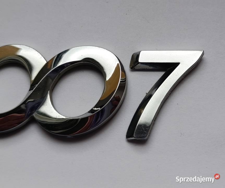 Napis emblemat Peugeot 1007 Części samochodowe Lipno