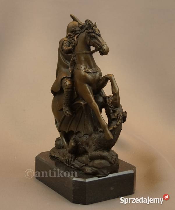 Święty Jerzy figurka z brązu Gdańsk