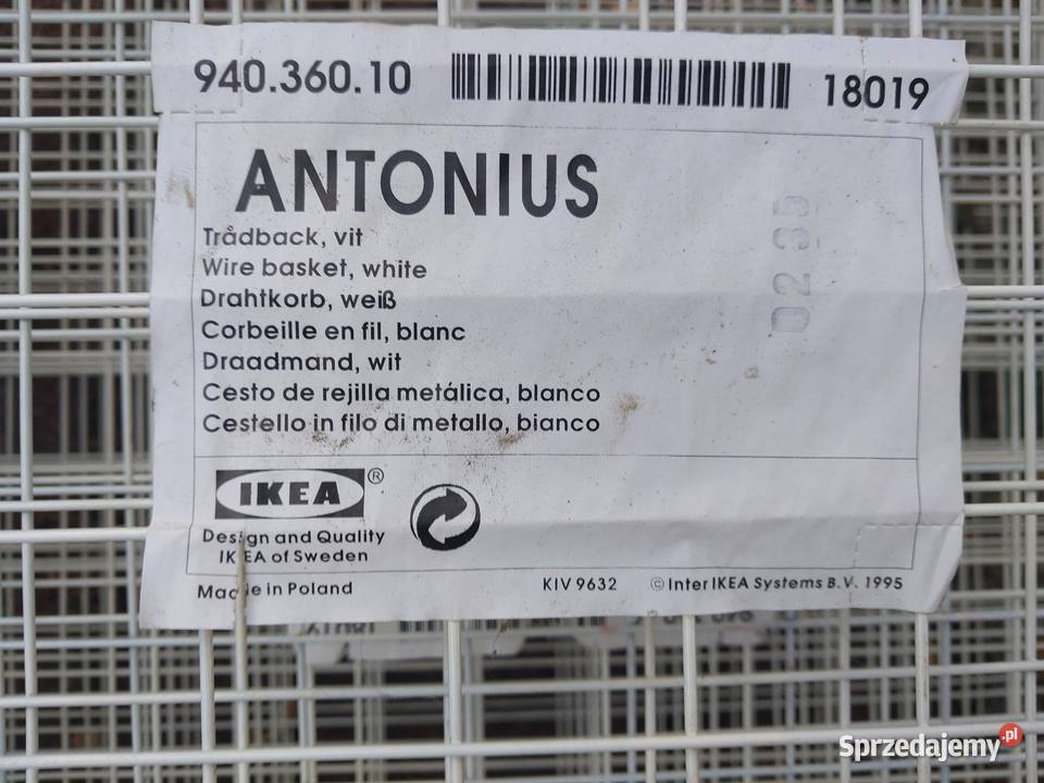 Regał z 10 szufladamikoszami drucianymi Antonius mazowieckie Zielonka sprzedam