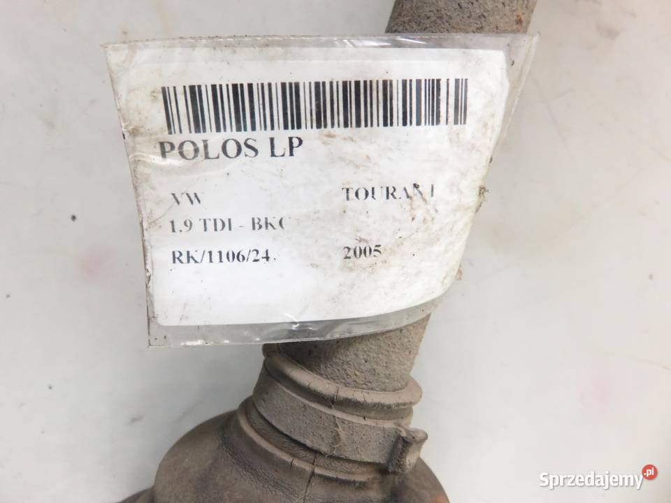 PÓŁOŚ LEWA VW TOURAN I 19 TDI małopolskie