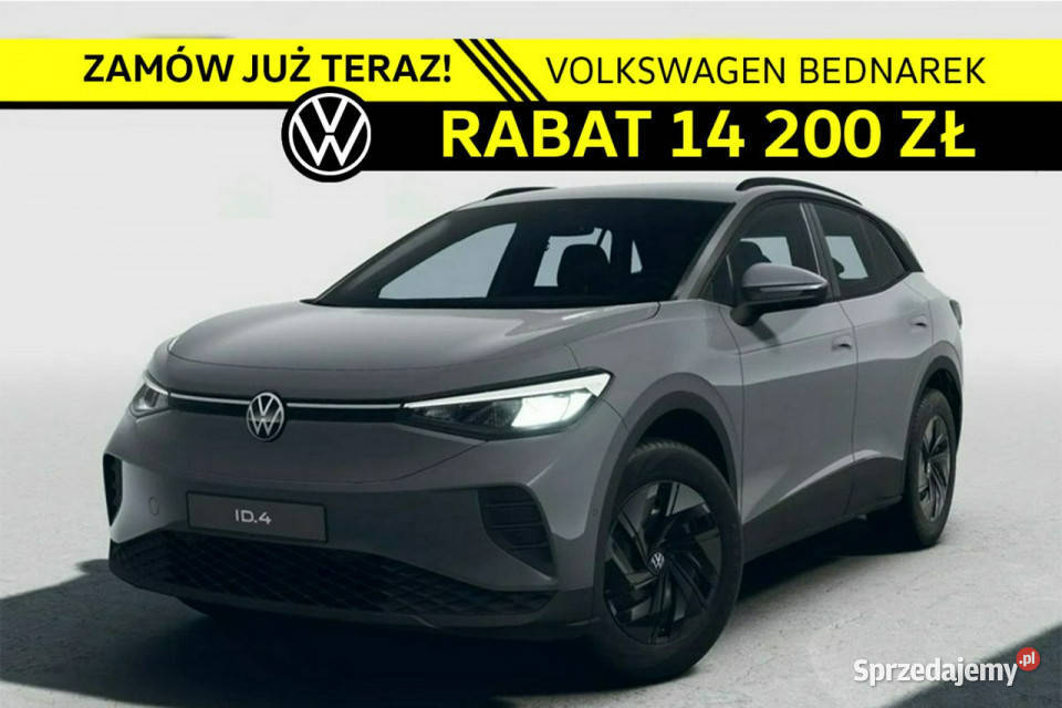 Volkswagen ID4 Pure 52 kWh 170 Zasięg do 362 elektrochrom. lusterko wst. Łódź