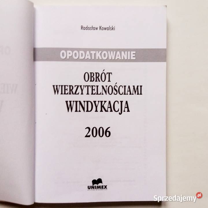 R Kowalski Obrót wierzytelnościami Windykacja