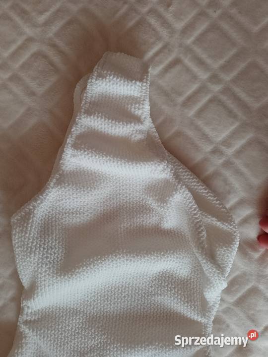 38M Biały strój kąpielowy z odkrytymi ramionami Inna marka Stroje kąpielowe małopolskie Kraków