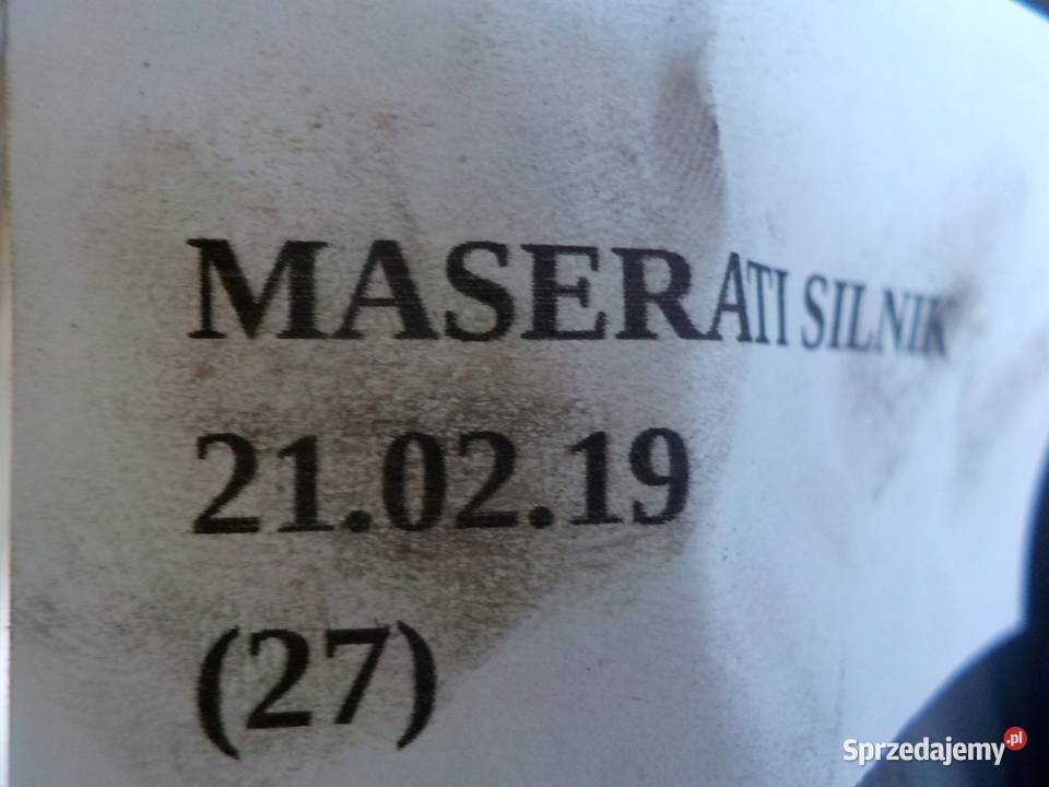 KOLEKTOR SSĄCY Z CZUJNIKIEM MASERATI GHIBLI 30D wielkopolskie Nowy Tomyśl sprzedam