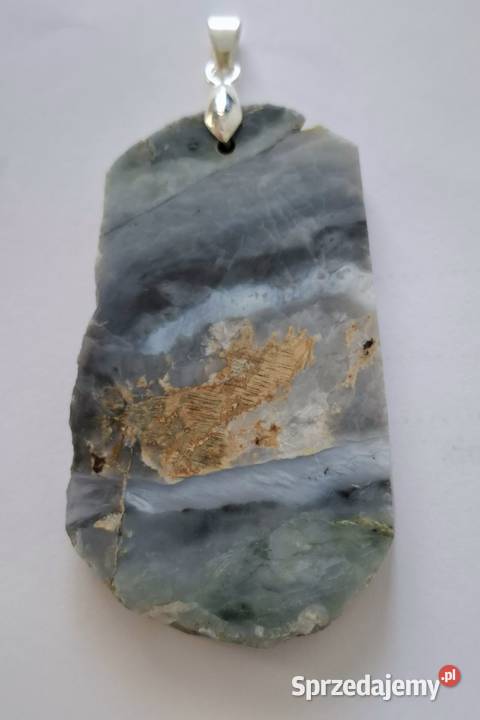 Nowa zawieszka blue opal kamień naturalny