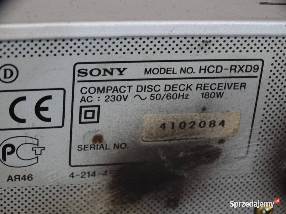 Wieża Sony HCDRXD9 mocna WYSYŁKA Jasło