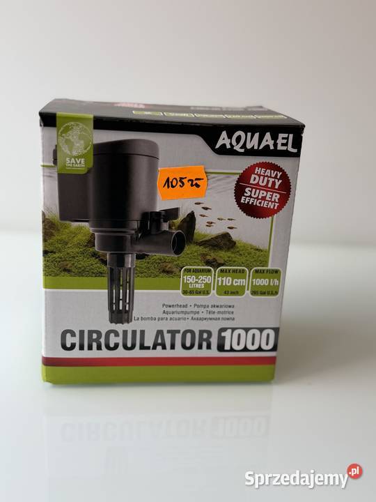 Pompa obiegowa AQUAEL Circulator 1000 lh 11W Gady i płazy pomorskie Słupsk