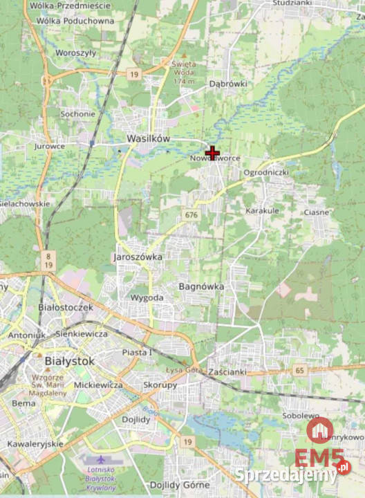 sprzedaży gruntu Nowodworce 5968m podlaskie