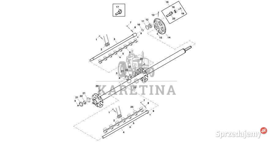 John Deere 960 Zespół belki kol DC216685 Rolnictwo wielkopolskie Jastrzębniki