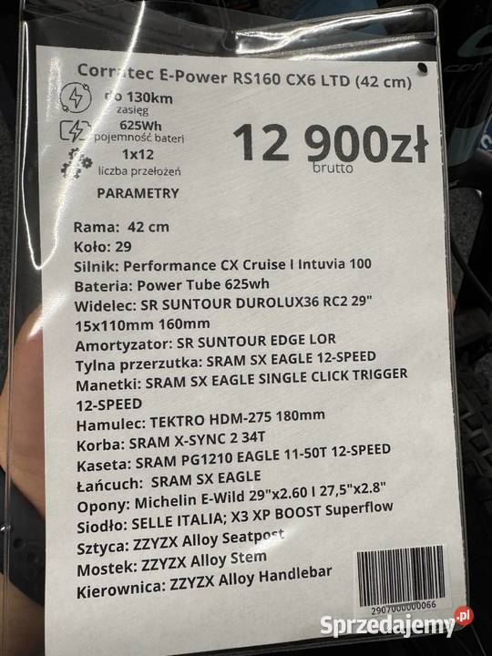 Rower elektryczny eMTB Full Corratec EPower Rowery elektryczne Wrocław
