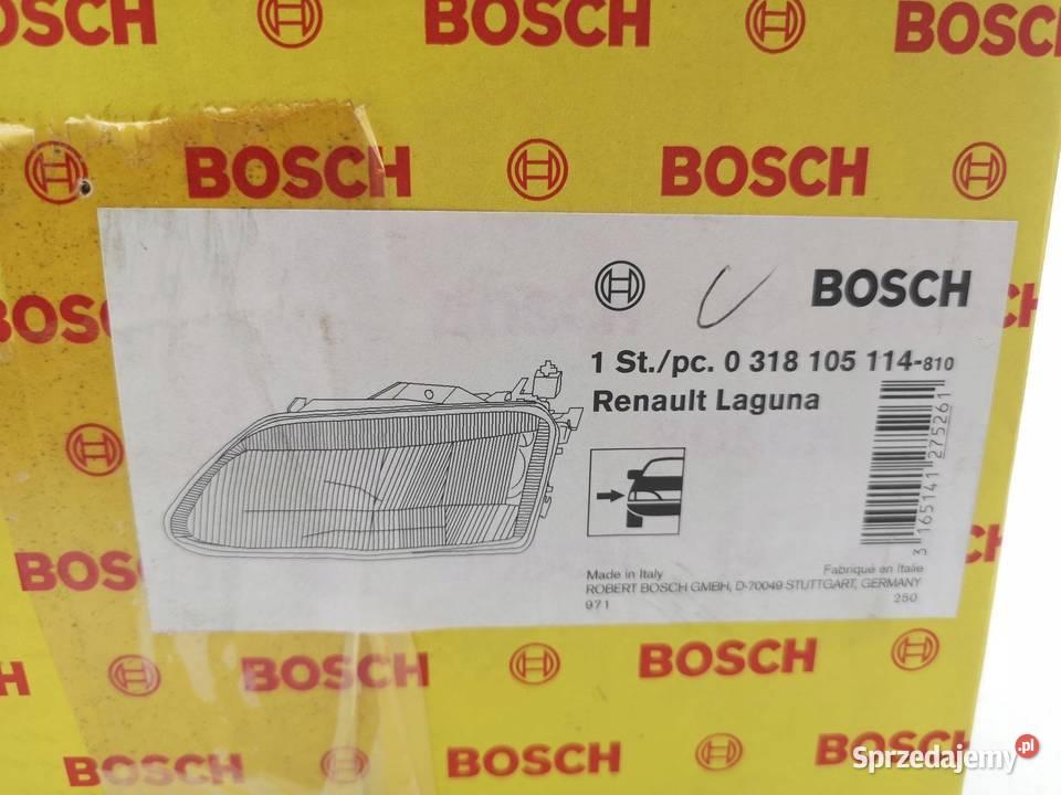 LAMPA PRAWY PRZÓD RENAULT ESPACE III 2002 BOSCH osobowe