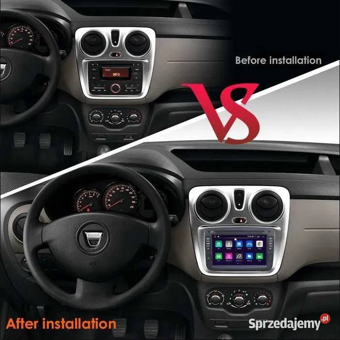 Radio 2din Android 12 Dacia Duster Logan Sandero Ożarowice