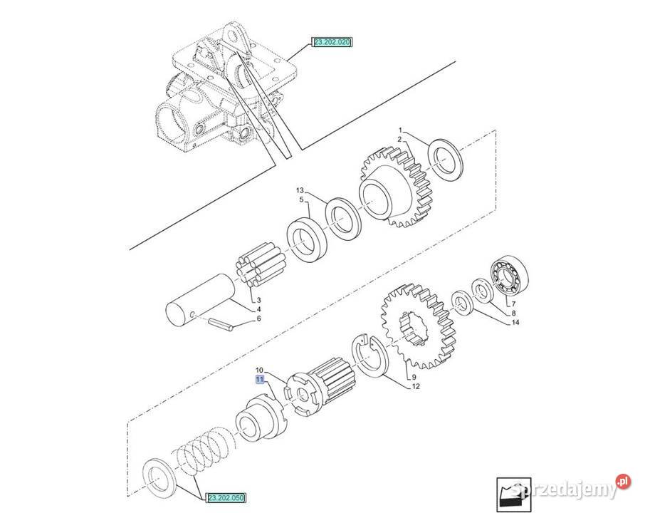 Piasta 5176903 21 zębów TD TL JX Farmall ORG CNH nieuszkodzony Warszawa sprzedam
