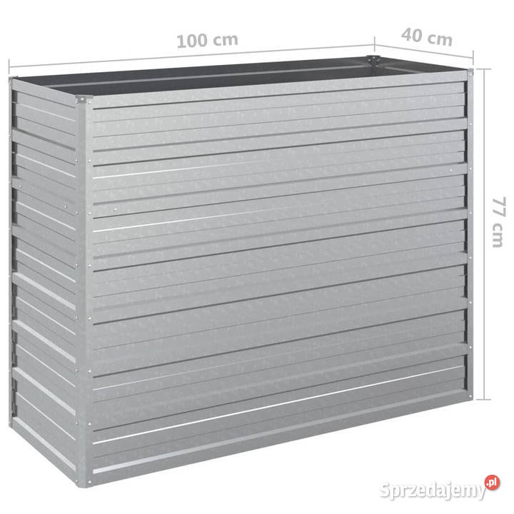 Donica do podwyższonej rabaty 100x40x77 stal Warszawa