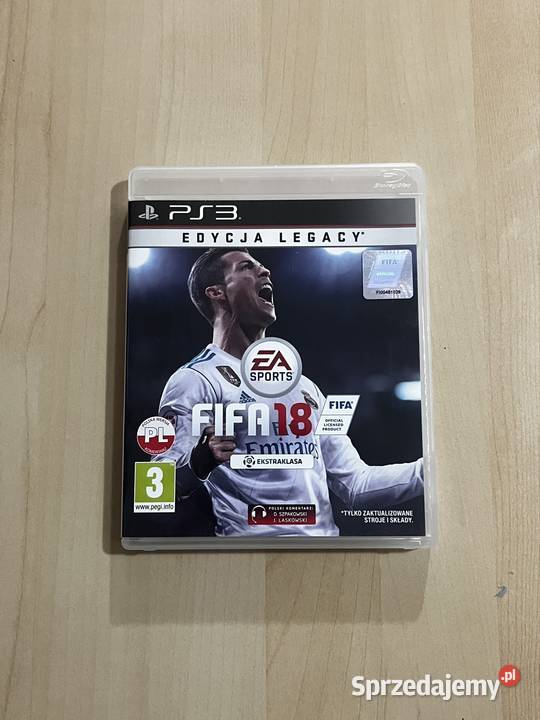 Fifa 18 Edycja Legacy Polska wersja 3 gra Ruda Śląska sprzedam