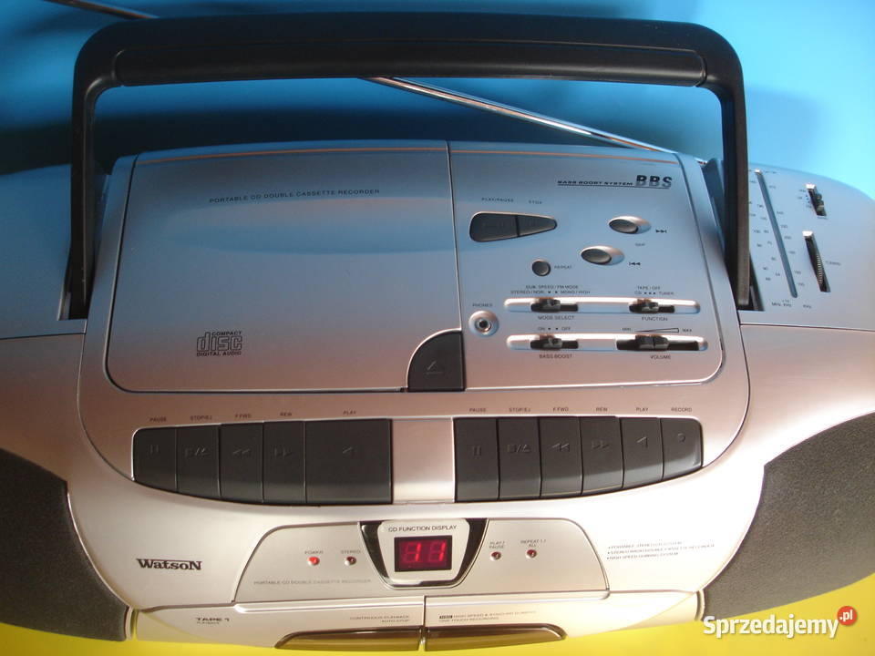Radiomagnetofon z CD WATSON RR5886 lubuskie Zielona Góra