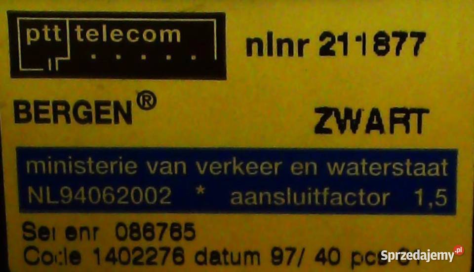 Telefon stacjonarny Bergen produkcji ptt Telecom Kraków