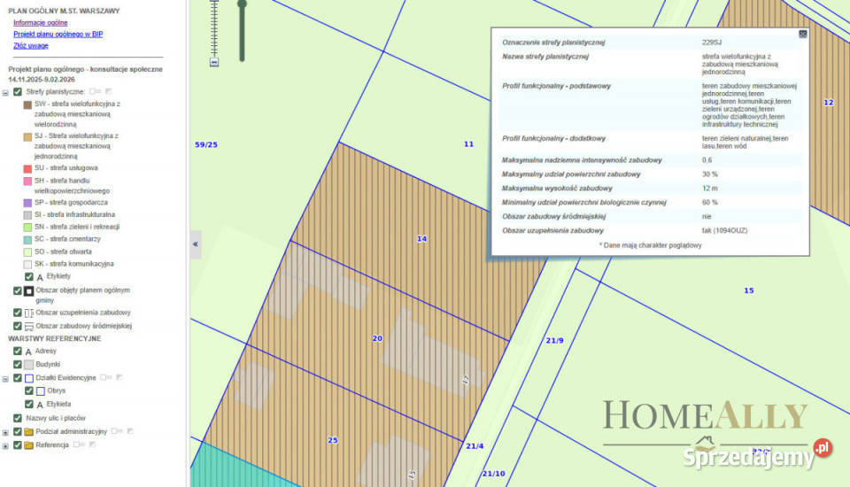 sprzedaży gruntu 1060m2 Warszawa Forsycji 1060m2 Sprzedaż mazowieckie