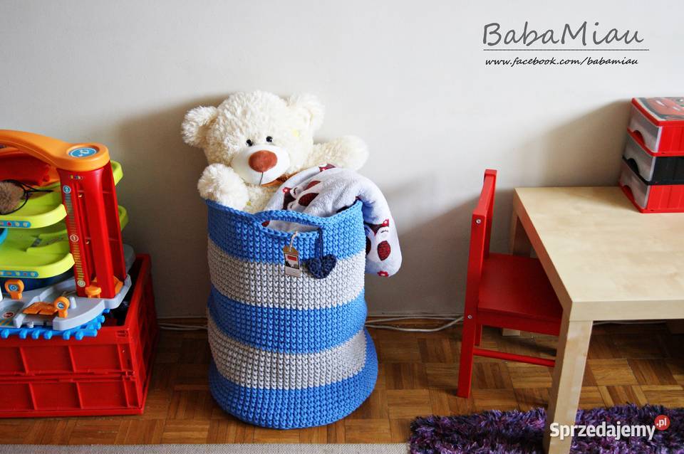 Kosz duży na zabawki bawełniany handmade różne kujawsko-pomorskie Bydgoszcz sprzedam