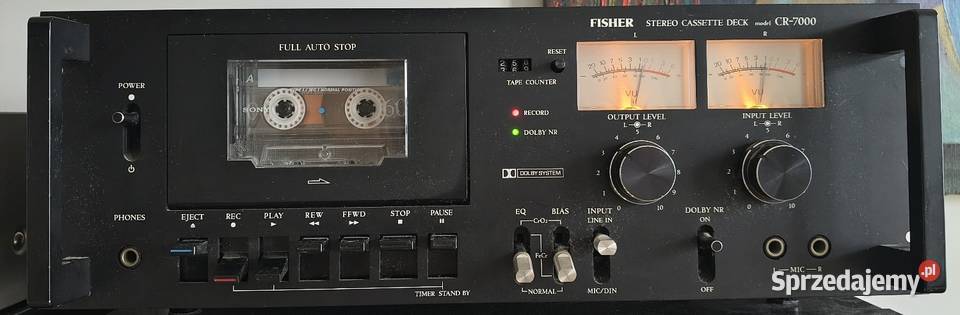 Magnetofon deck vintage Fisher CR7000 Warszawa