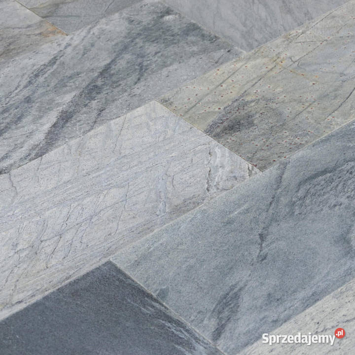 Płytki Kwarcyt Silver Shine szlifowany 60x30x12