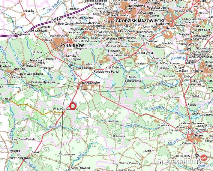 Duża działka leśna 104 ha Adamowice pod leśna Sprzedaż sprzedam