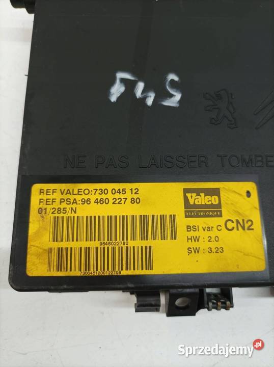 SKRZYNKA BSI 9646022780 CN2 Citroen Xsara świętokrzyskie