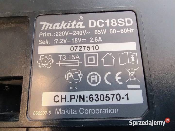 Makita DC18 RC oryginalna szybka ładowarka Kraków