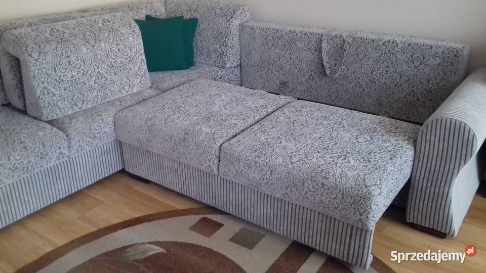 Narożnik duży wypoczynek funkcja spania pojemnik 90cm świętokrzyskie Niekłań Mały