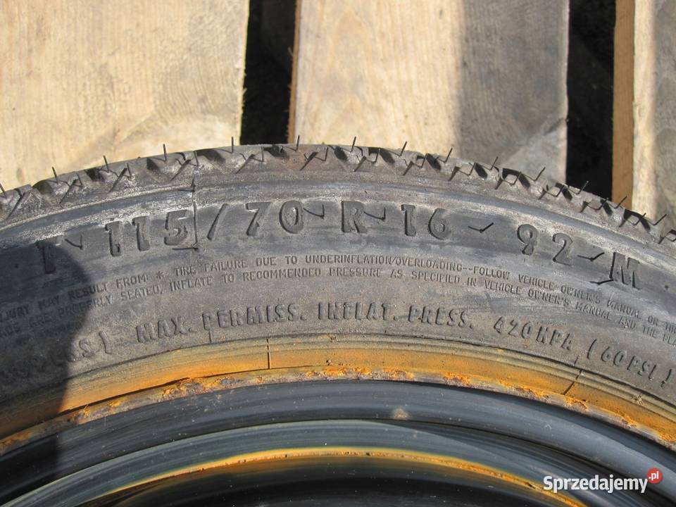 OPEL ASTRA H koło dojazdowe 1157016 92M 4x100 świętokrzyskie sprzedam