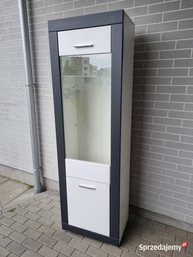 WITRYNA BIAŁA SŁUPEK NOWOCZESNA Agata Meble Poznań