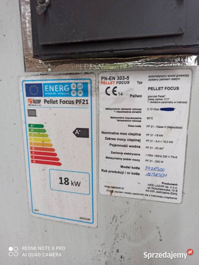 Sprzedam kocioł na pellet Lazar 5 klasa eko Żagań sprzedam