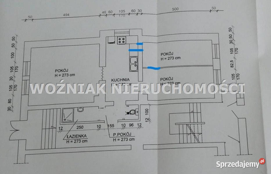 Mieszkanie sprzedam 5734m2 3 pokoje parter Boguszów-Gorce sprzedam