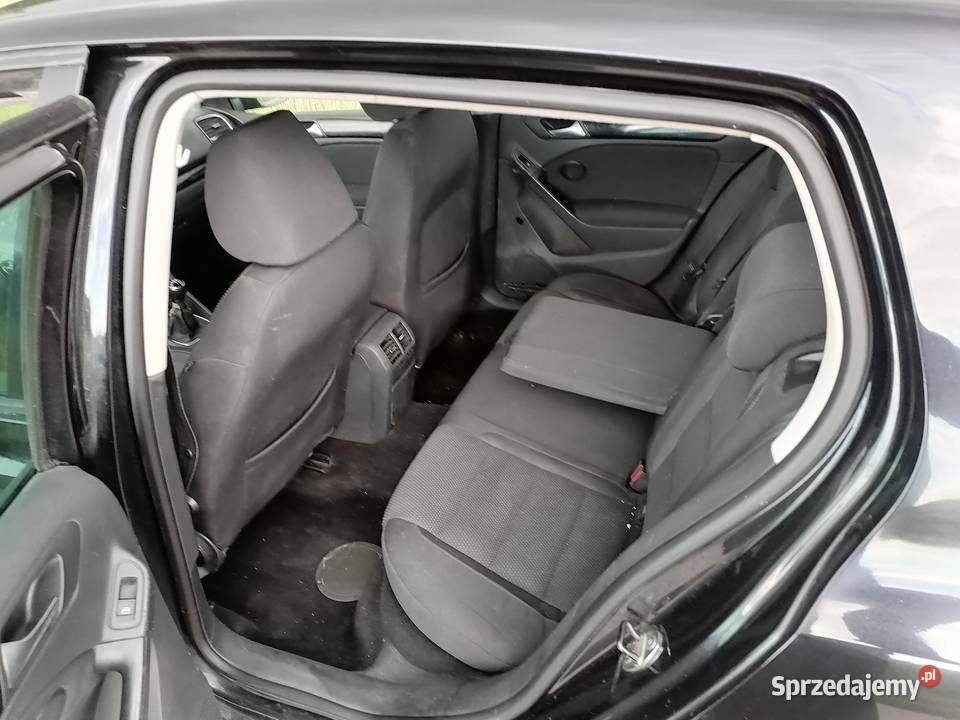 Golf 6 z 2009 sil 16mpi plus lpg czarny met nieuszkodzony Jędrzejów