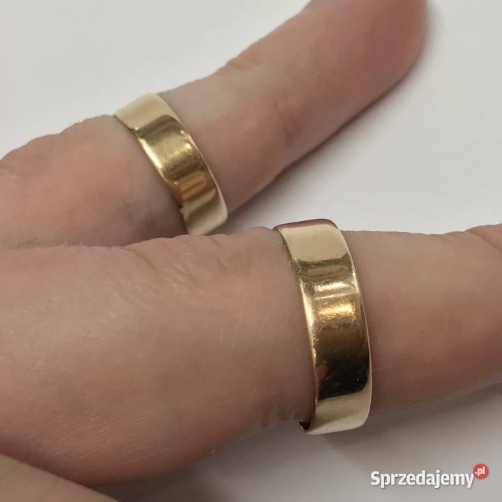 Złote OBRĄCZKI ślubne 585 14K KLASYCZNA forma mazowieckie Warszawa sprzedam