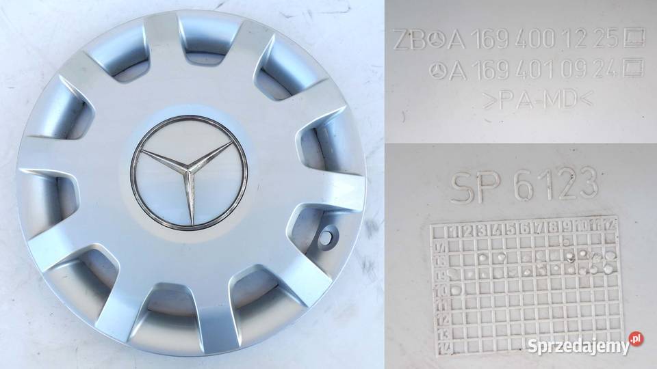 Oryginalne kołpaki Mercedes 4 sztuki 16 Godziesze Wielkie