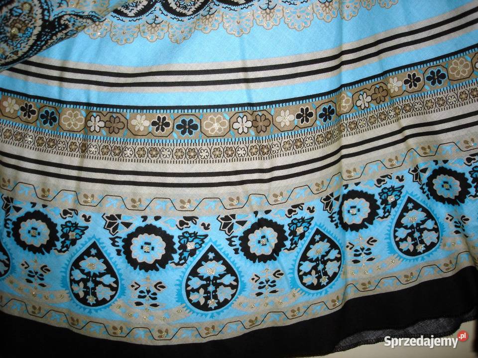 Nowa rozkloszowana niebieska spódnica midi S sprzedam