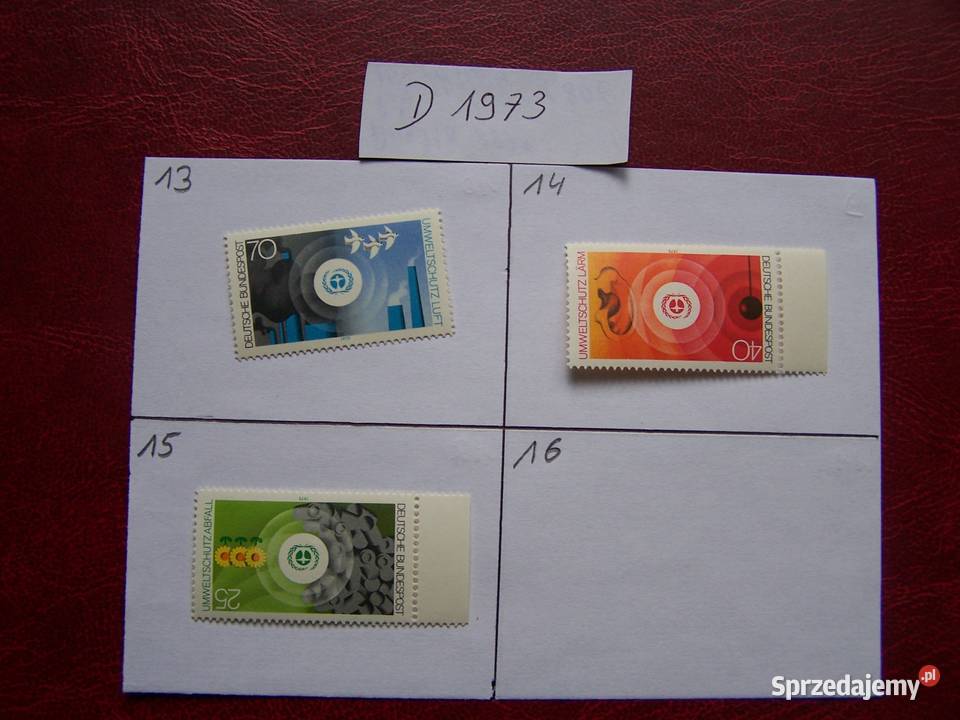 Niemcy 1973 MNH Znaczki z roczników WYBIERAJ śląskie Tychy